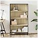 Libreria Rovere Sonoma 80,5x35x139 Cm In Truciolato - Foto miniatura 3