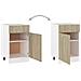 Armadio Inferiore Cassetto “lyon” Rovere Sonoma 50x46x81,5 - Foto miniatura 6
