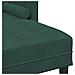 Divano 3 posti con chaise longue L verde scuro 160 cm in velluto - Foto miniatura 6