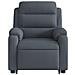 Poltrona Alzapersona Reclinabile Grigio Scuro in Velluto - Foto miniatura 8