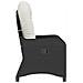 Poltrona Recliner con Cuscino in Polyrattan Nera - Foto miniatura 6