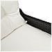 Poltrona Recliner con Cuscino in Polyrattan Nera - Foto miniatura 8
