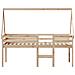 Letto a Soppalco con Tetto 80x200 cm in Legno di Pino - Foto miniatura 4