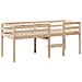 Letto a Soppalco con Tetto 80x200 cm in Legno di Pino - Foto miniatura 5