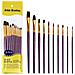 Set Di 10 Pennelli Da Pittura Con Setole In Nylon - Foto miniatura 1