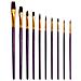 Set Di 10 Pennelli Da Pittura Con Setole In Nylon - Foto miniatura 2