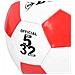 Pallone Da Calcio Taglia 5 A 32 Pannelli Classico, Rosso - Foto miniatura 2