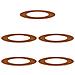 Anelli di Albero Piatto 5 pcs Marrone Ø50 / 80 cm acciaio corten - Foto miniatura 1