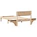 Rete letto con comodini Marrone Legno di pino massello - Foto miniatura 8