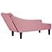Sdraio con Bracciolo Destro in Velluto Rosa - Foto miniatura 6