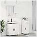 Set di mobili per il bagno 3 pcs Bianco lucido 61 x 35 x 64 cm - Foto miniatura 2