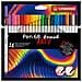 Pen 68 brush - Pennarello Premium con punta a pennello - ARTY - Astuccio da 24 - Colori assortiti - Foto miniatura 1