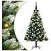 Albero di Natale artificiale a cerniera con neve fioccata - Foto miniatura 1