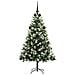 Albero di Natale artificiale a cerniera con neve fioccata - Foto miniatura 3