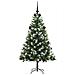 Albero di Natale artificiale a cerniera con neve fioccata - Foto miniatura 4