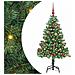 Albero di Natale con 150 LED con supporto Verde 150 cm PVC - Foto miniatura 1