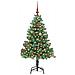 Albero di Natale con 150 LED con supporto Verde 150 cm PVC - Foto miniatura 3