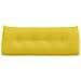 Cuscino per Schiena Giallo Chiaro 120 x 24 x 50 cm Tessuto - Foto miniatura 6