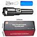 Torcia Led Ricaricabile Laser Bianco 20w Con Batteria 26650 E Cavo Usb - Foto miniatura 2