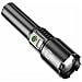Torcia Led Ricaricabile Laser Bianco 20w Con Batteria 26650 E Cavo Usb - Foto miniatura 3