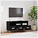 Mobile TV Rovere Nero 102 x 36 x 50 cm Legno multistrato - Foto miniatura 5