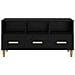 Mobile TV Rovere Nero 102 x 36 x 50 cm Legno multistrato - Foto miniatura 7