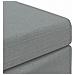 Pouf Grigio chiaro Tessuto e Legno Ingegnerizzato - Foto miniatura 6
