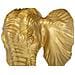 Lampada Da Tavolo Elefante In Resina Dorata Con Paralume In Tessuto Nero - Foto miniatura 4