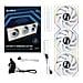 12TLLCD1W3W sistema di raffreddamento per computer Case per computer Ventilatore 12 cm Bianco - Foto miniatura 1