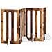 Recinto pieghevole per animali 4 pcs Legno di quercia - Foto miniatura 1
