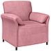Divano 1 posto Rosa 88 x 83 x 95 cm Velluto - Foto miniatura 1