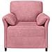 Divano 1 posto Rosa 88 x 83 x 95 cm Velluto - Foto miniatura 3