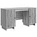 Scrivania Sonoma grigio Legno ingegnerizzato 142,5 x 50 x 75 cm - Foto miniatura 1