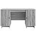 Scrivania Sonoma grigio Legno ingegnerizzato 142,5 x 50 x 75 cm - Foto miniatura 4