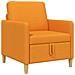 Divano con Storage Giallo Scuro 72 x 78 x 87 cm Poliestere - Foto miniatura 1