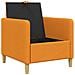 Divano con Storage Giallo Scuro 72 x 78 x 87 cm Poliestere - Foto miniatura 4