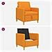 Divano con Storage Giallo Scuro 72 x 78 x 87 cm Poliestere - Foto miniatura 8