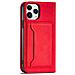 Portafoglio Magnetico Per Carte Iphone 12 Pro Custodia Portacarte Rossa - Foto miniatura 2