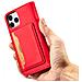 Portafoglio Magnetico Per Carte Iphone 12 Pro Custodia Portacarte Rossa - Foto miniatura 7