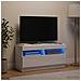 Mobile TV LED Bianco Lucido Legno ingegnerizzato - Foto miniatura 2