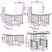 Set Divano da Giardino 6 pz Nero e Grigio scuro polyrattan - Foto miniatura 8