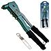 Rivettatrice A Strappo Da Mm. 250, 4 Testine Esagonali In Acciaio Per Rivetti Da Mm. 2,4 A Mm. 4,8 Intercambiabili. Corpo In Alluminio Verniciato, Con Impugnatura Rivestita In Pvc Antiscivolo. Fermo Di Sicurezza E Chiave Esagonale Piegata Per La Sost - Foto miniatura 1