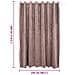 Tenda Oscurante Anelli In Metallo Velluto Rosa Antico 290x245cm - Foto miniatura 6