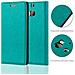 Custodia Compatibile Con Htc One M8 In Turchese Petrolio - Coperchio Protettiva Con Chiusura Magnetica, Funzione Stand E Tasca Per Le Carte - Foto miniatura 2