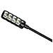 Sled1 ultra Lampada Angolato Xlr3 a Adam Hall Sled 3 poli Xlr Collo Di Cigno Con 4 cob Led Nero - Foto miniatura 2