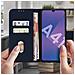 Custodia Samsung Galaxy A41 Portadocumenti Funzione Supporto Blu - Foto miniatura 3