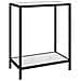 Tavolo Consolle Bianco 60x35x75 Cm In Vetro Temperato - Foto miniatura 1