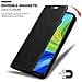 Custodia Compatibile Con Xiaomi Redmi 10x 4g In Nero Di Notte - Coperchio Protettiva Con Chiusura Magnetica, Funzione Stand E Tasca Per Le Carte - Foto miniatura 7