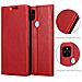 Custodia Compatibile Con Google Pixel 5 Xl In Rosso Mela - Coperchio Protettiva Con Chiusura Magnetica, Funzione Stand E Tasca Per Le Carte - Foto miniatura 6