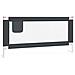 Sponda Letto Sicurezza Bambini Grigio Scuro 190x25 cm Tessuto - Foto miniatura 2